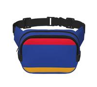 Sac banane double couche imprimé drapeau de l'Arménie Sac banane sac tendance sac de voyage avec Bel réglable, noir, One Size