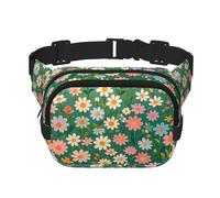 Sac Banane Double Couche pour Homme et Femme, Ceinture de Course réglable et imperméable, Sac Banane Multifonctionnel avec imprimé Blossom Symphony pour Voyage, randonnée, Fitness