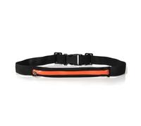 Sac banane double poche étanche en nylon pour téléphone portable - Petit sac décontracté pour voyage, course à pied, cyclisme, marche, sport, shopping, A Style Orange, Taille unique