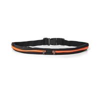 Sac banane double poche étanche en nylon pour téléphone portable - Petit sac décontracté pour voyage, course à pied, cyclisme, randonnée, sport, voyage, shopping, B Style Orange, 2 pièces