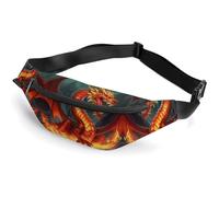 Sac banane Dragon King in Fire pour femme et homme - Sac banane pour homme et femme - Style : 36 x 15 cm, Style :, 36*15cm