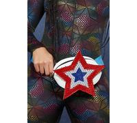 Sac Banane Drapeau Américain Sequin Festival Rave Femmes Sac Disco Accessoire