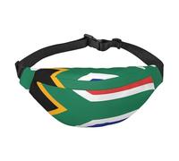 Sac banane drapeau de l'Afrique du Sud. Léger et imperméable, adapté pour les voyages et l'utilisation quotidienne, design tendance, pour homme et femme.