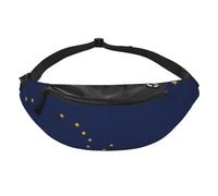 Sac banane drapeau de l'Alaska pour voyage, course à pied, mains libres | Polyester résistant. Sangle réglable. Poche pour téléphone. Idéal pour les voyages.