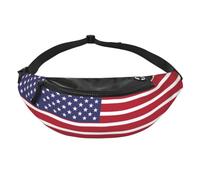 Sac banane drapeau des États-Unis Sac banane pour voyage course mains libres