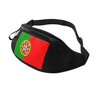 Sac Banane Drapeau Du Portugal Réglable Sac Poitrine Léger Sacoche De Ceinture Pour Cyclisme Balade Voyage 14X35Cm