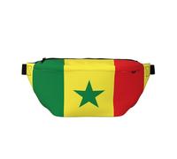Sac banane drapeau du Sénégal pour homme et femme, sac banane résistant à l'eau avec sangle réglable (80-150 cm), sac banane à bandoulière de grande capacité