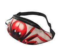 Sac banane Eagle Under The Stars pour homme et femme, sac banane tendance, sac banane pour voyage, sport, marche, Jolie petite araignée rouge, Taille unique
