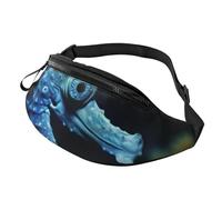 Sac banane Eagle Under The Stars pour homme et femme, sac banane tendance, sac banane pour voyage, sport, marche, Hippocampe bleu, Taille unique