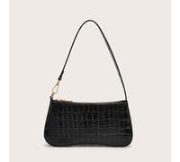 Sac Banane Effet Brillant Végétalien Texturé Pour Femmes Imperméable, Léger, Sac motif de Crocodile Décontracté Pour Filles Adolescentes, Étudiantes Universitaires, Débutantes Et Employés De Bureau Bl
