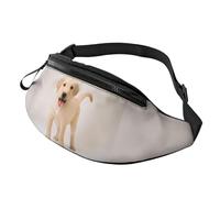 Sac banane élégant 3D Golden Retrievers pour femme et homme - Léger - Avec poches zippées - Ceinture réglable pour la marche, la course à pied, le cyclisme, la randonnée, le sport de plein air, 3D