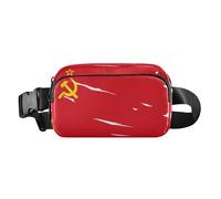 Sac banane élégant avec drapeau de l'Union soviétique des Républiques socialistes soviétiques pour homme et femme Grande capacité Pochette ceinture avec sangle réglable pour le shopping et le sport
