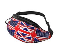 Sac banane élégant avec drapeau du Nord - Multifonction - Pour homme et femme, Noir , Taille unique, Sacs banane