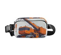 Sac banane élégant avec illustration détaillée du système solaire pour femmes, hommes, adolescents, grande capacité, sac de voyage, Grue à tour bleue, 1 size