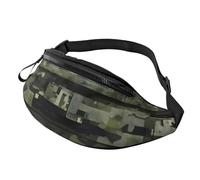 Sac banane élégant avec imprimé camouflage numérique pour homme et femme, sac de voyage confortable pour la randonnée, le cyclisme et la course à pied