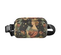 Sac banane élégant avec note de musique squelette pour homme et femme, Décoration décorative Regal Queen, 1 size