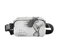 Sac banane élégant avec note de musique squelette pour homme et femme, Notes de musique sirène mélodique, 1 size