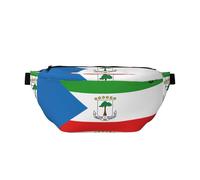 Sac banane élégant drapeau de la Guinée équatoriale - Pochette de voyage polyvalente et compacte pour un rangement mains libres, noir, One Size