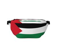 Sac banane élégant drapeau de l'État de Palestine - Pochette de voyage polyvalente et compacte pour un rangement mains libres, Noir , Taille unique