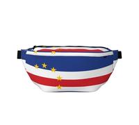Sac banane élégant Drapeau du Cap-Vert - Pochette de voyage polyvalente et compacte pour un rangement mains libres, noir, One Size
