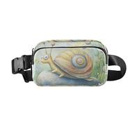 Sac banane élégant en forme d'escargot sur un rocher pour homme et femme - Sac banane imperméable de voyage avec sangle réglable pour le shopping, le sport, le travail