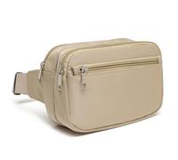 Sac banane élégant et pratique en toile pour les activités de plein air et les voyages, abricot, As shown