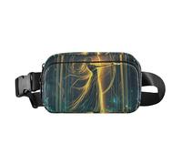 Sac banane élégant pour femme et homme Motif fée Vert sauge, Tarot cosmique du Sagittaire, 1 size