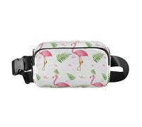 Sac banane élégant pour femmes, hommes, adolescents, petit sac à bandoulière avec sangle réglable pour voyage, shopping, course à pied, flamant rose, espoir mignon, Flamant rose espoir mignon, Taille