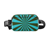 Sac banane élégant pour homme et femme avec sangle réglable - Accessoire de voyage avec sangle réglable - Bleu/noir, Foudre bleu-noir, 1 size