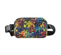 Sac banane élégant pour homme et femme avec sangle réglable pour voyage, shopping, course à pied, autisme, taille unique, Autisme, Taille unique