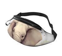 Sac banane éléphant et tournesol pour homme et femme - Sac banane étanche pour le sport - Sac banane d'extérieur