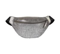 Sac banane en cuir 30x16,2 cm - Argent