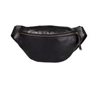 Sac banane en cuir 30x16,2 cm - Noir