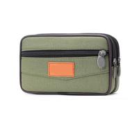 Sac Banane en Cuir de Vache for Homme, Texture Classique, Design créatif et délicat, Chic, Affaires, Solide, Ceinture for téléphone Portable(Green)