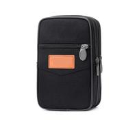 Sac Banane en Cuir de Vache for Homme, Texture Classique, Design créatif et délicat, Chic, Affaires, Solide, Ceinture for téléphone Portable(Black-05)