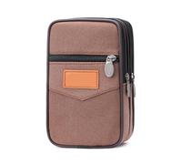 Sac Banane en Cuir de Vache for Homme, Texture Classique, Design créatif et délicat, Chic, Affaires, Solide, Ceinture for téléphone Portable(Coffee-04)