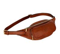 Sac Banane en Cuir Fait Main en Italie - Hommes et Femmes Ceinture Réglable Poche Ventrale Sac Besace Sacoche - Time Resistance