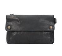 Sac banane en cuir noir HAROLD'S - modèle Submarine - dimensions 21 cm - porté ceinture