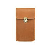 Sac banane en cuir pour homme - Petit sac banane - Sac banane pour les sorties, Marron bétail, One Size