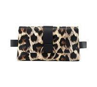 Sac banane en cuir PU avec poche pour téléphone portable Noir, imprimé léopard, S, comme description