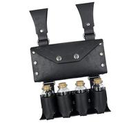 Sac banane en cuir - Sac médiéval nordique - En cuir synthétique - Sac de taille médiéval - Vintage - Fait à la main - Sac banane médiéval, Noir , Taille unique, Beauté de masse