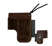 Sac banane en cuir | Sac multifonction rétro en cuir | Sac à outils pour cutter - Convient pour lampe de poche, coupe-stylo, , récolte, élagage, rénovation de maison, construction, installateur