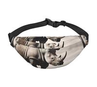 Sac banane en forme d'animal d'Afrique du Sud pour homme et femme - Sac banane à bandoulière pour partout - Sac banane avec sangle réglable - Sac de poitrine décontracté pour la randonnée en plein air