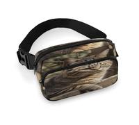 Sac banane en forme de chat sur une clôture en bois pour femme - Imperméable et réglable - Sac banane tendance et décontracté pour la course à pied, l'entraînement, la randonnée, les voyages