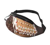Sac banane en forme de maison en pain d'épice pour homme et femme - Sac banane étanche pour le sport en plein air