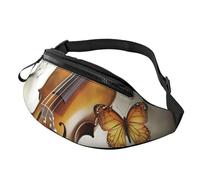 Sac banane en forme de papillon et de violoncelle pour homme et femme - Sac banane étanche pour le sport en plein air