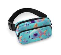 Sac banane en forme de poisson mignon pour homme et femme - Sac banane réglable pour voyage, sport, randonnée, style 20 x 13 cm, Style :, 20x13cm