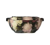 Sac banane en forme de vase de fleurs de pivoine pour la marche, la course à pied, la randonnée, multicolore, Taille unique, Sac à dos de