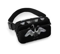 Sac banane en forme d'oie avec ailes ouvertes imprimées pour homme et femme, sac banane pour entraînement, voyage, course décontractée, course à pied, randonnée, cyclisme, sac banane avec sangle