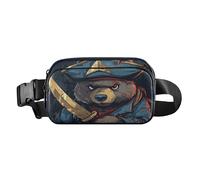 Sac banane en forme d'ours avec chapeau triangle pirate, multicolore, Taille unique, Décontracté
